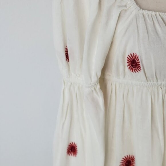 FREE PEOPLE emory embroidered midi dress Sz XS NEW - Picture 6 of 13